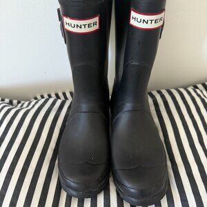 Hunter Women's Original Short Rain Black Boots ALMOST BRAND NEW